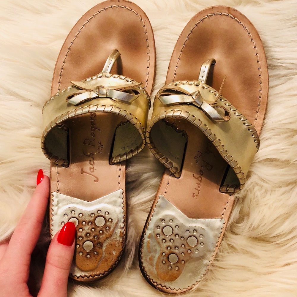 Platinum Bow Jack Rogers SIZE7
